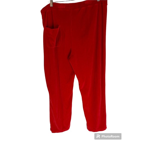 Vintage 90's Goola Gong Velour Red Track Suit Medium - Picture 10 of 16